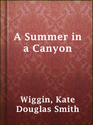 cover image of A Summer in a Canyon